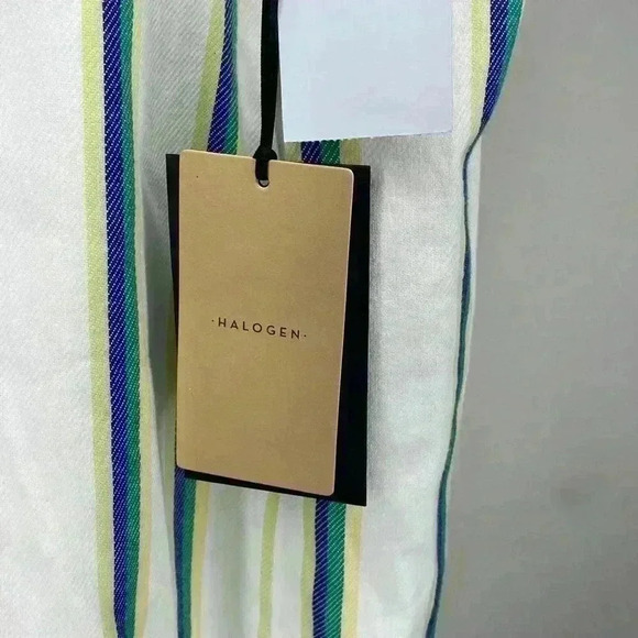 Halogen Stripe Wrap Pencil Skirt NWT New Womens Size 16 Petite 16P - Picture 3 of 8